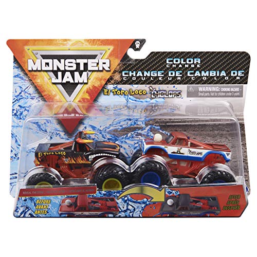 Monster Jam 2020 Color Change 1:64 Scale 2-Pack El Toro Loco Black vs. Cyclops von Monster Jam