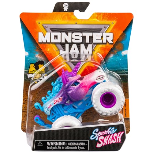 Monster Jam 2021 Spin Master 1:64 Diecast Monster Truck with Wheelie Bar: Crazy Creatures Sparkle Smash von Monster Jam