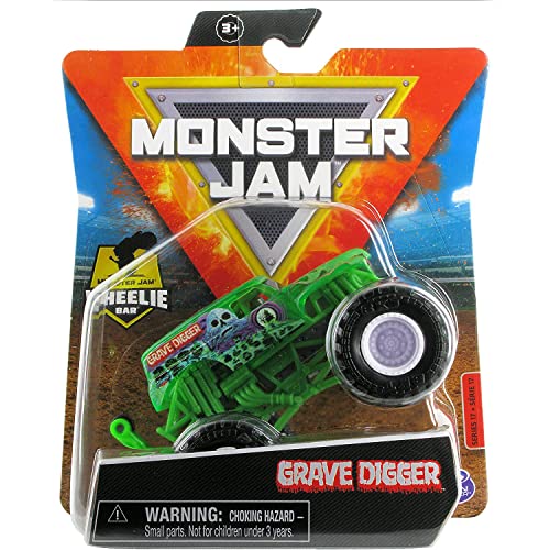 Monster Jam 2021 Spin Master 1:64 Diecast Monster Truck with Wheelie Bar: Shear Madness Grave Digger von Monster Jam