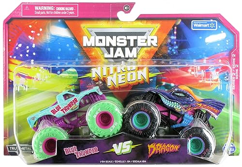 Monster Jam 2023 Nitro Neon Series 2-Pack Blue Thunder vs Dragon Monster Jam 2023 Nitro Neon Series 2-Pack Blue Thunder vs Dragon von Monster Jam