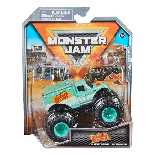 Monster Jam 2023 Spin Master 1:64 Diecast Truck Serie 32 Everyday Heroes Ranger Rescue, Mehrfarbig von Monster Jam