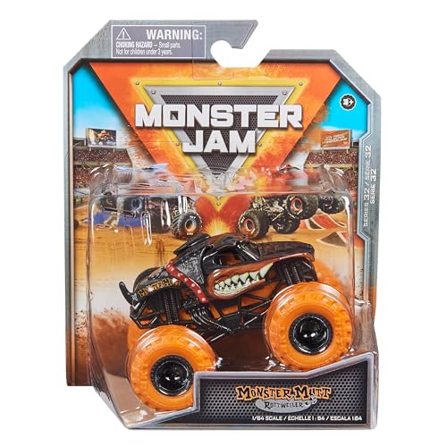 Monster Jam 2023 Spin Master 1:64 Diecast Truck Series 32 Ruff Crowd Monster Mutt Rottweiler, Mehrfarbig von Monster Jam