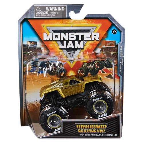 Monster Jam 2024 Official 1:64 Diecast Truck Series 34 Arena Favorites Maximum Destruction von Monster Jam