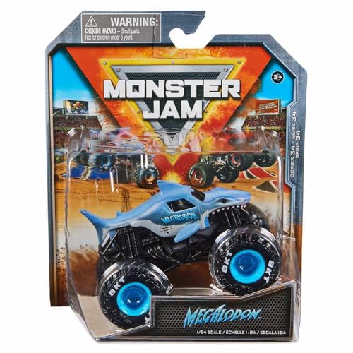 Monster Jam 2024 Official 1:64 Diecast Truck Series 34 Legacy Trucks Megalodon von Monster Jam