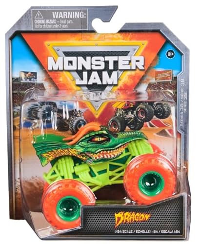Monster Jam 2024 Official 1:64 Diecast Truck Series 38 Dragon Crazy Creatures Orange Wheels Monster Jam 2024 Official 1:64 Diecast Truck Series 38 Dragon Crazy Creatures Orange Wheels von Monster Jam