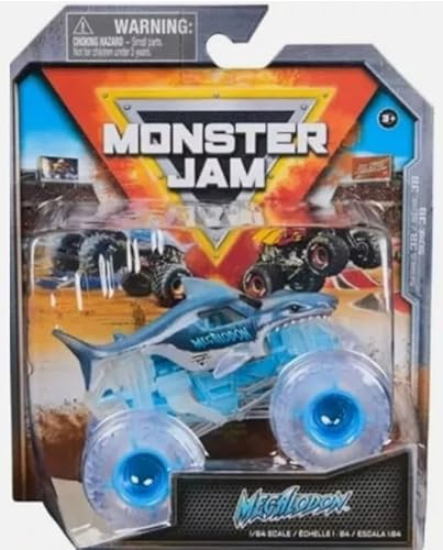 Monster Jam 2024 Official 1:64 Diecast Truck Series 38 Ghost Crew Megalodon Chase von Monster Jam