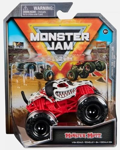 Monster Jam 2024 Offizielle 1:64 Diecast Truck Series 38 Monster Mutt Dalmatiner Ruff Crowd von Monster Jam