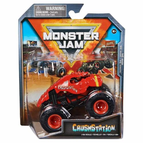 Monster Jam 2024 Offizieller 1:64 Diecast Truck Series 34 Danger Divas Crushstation von Monster Jam