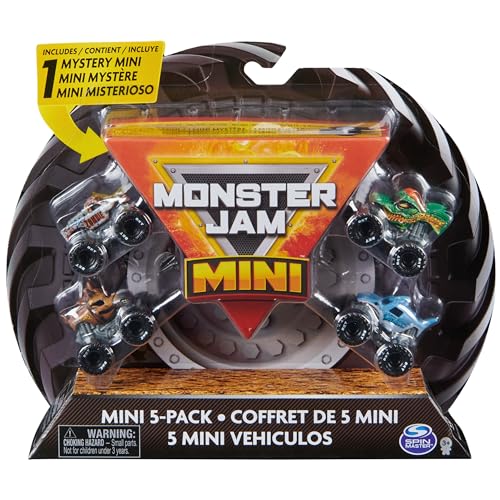 Monster Jam 5er-Pack Monster Truck, offizielle Packung mit 5 Mini-Spielzeugautos, Maßstab 1:87-6066965, Spielzeug für Kinder ab 3 Jahren Monster Jam 5er-Pack Monster Truck, offizielle Packung mit 5 Mini-Spielzeugautos, Maßstab 1:87-6066965, Spielzeug für Kinder ab 3 Jahren von Monster Jam