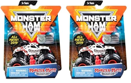 Monster Jam 6044941 - Original Truck mit Zubehör im Maßstab 1:64 (Sortierung mit verschiedenen Designs) (Packung mit 2) von Monster Jam