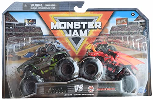 Monster Jam Alien Invasion Vs Dragonoid, Serie 22 Druckguss im Maßstab 1:64 von Monster Jam