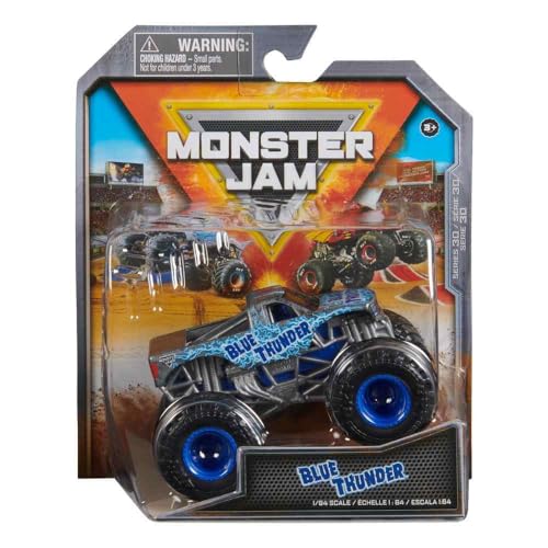 Monster Jam Blue Thunder, LKW, Maßstab 1:64, für Kinder, unisex, Motorsport, Serie 30 von Monster Jam