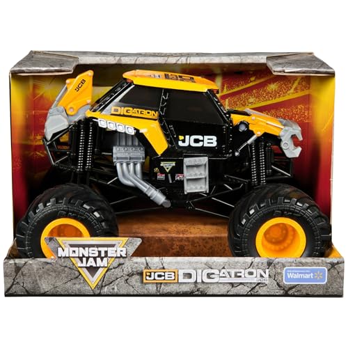 Monster Jam Druckguss-Truck im Maßstab 1:24 - JCB Digatron - Serie 25, realistischer Monstertruck mit funktionierender Federung und BKT-Reifen Monster Jam Druckguss-Truck im Maßstab 1:24 - JCB Digatron - Serie 25, realistischer Monstertruck mit funktionierender Federung und BKT-Reifen von Monster Jam
