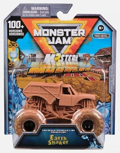 Monster Jam Earth Shaker Die-Cast Monster Truck, Mystery Mudders Wash to Reveal, Maßstab 1:64 von Monster Jam