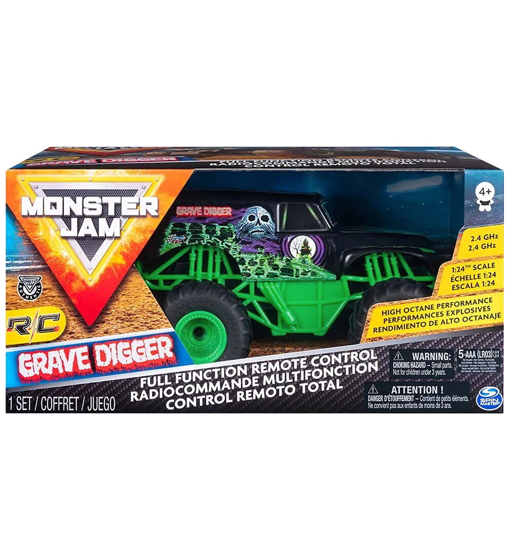 Monster Jam Ferngesteuert Truck - 1:24 - Grave Digger - Monster Jam - One Size - Autos von Monster Jam
