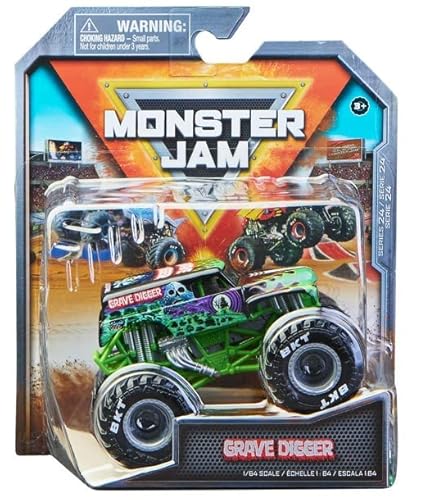 Monster Jam Grave Digger World Finals Series 24, Druckguss-Truck im Maßstab 1:64 Monster Jam Grave Digger World Finals Series 24, Druckguss-Truck im Maßstab 1:64 von Monster Jam
