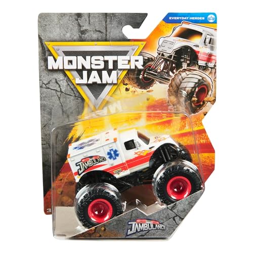 Monster Jam Jambulance Druckgussfahrzeug 1:64 Weiß Ambulance Monster Truck Spielzeug ab 3 Jahren Monster Jam Jambulance Druckgussfahrzeug 1:64 Weiß Ambulance Monster Truck Spielzeug ab 3 Jahren von Monster Jam