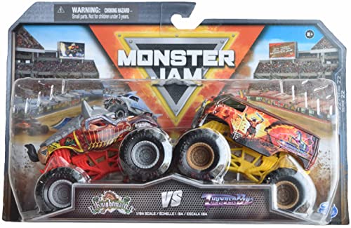 Monster Jam Knightmare Vs Thunder Bus, Serie 22 Druckguss im Maßstab 1:64 von Monster Jam
