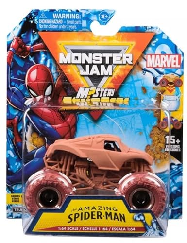 Monster Jam Marvel Series 1 Truck 1 Hero Die-Cast Monster Truck, Mystery Mudders Wash to Reveal, Maßstab 1:64 Monster Jam Marvel Series 1 Truck 1 Hero Die-Cast Monster Truck, Mystery Mudders Wash to Reveal, Maßstab 1:64 von Monster Jam