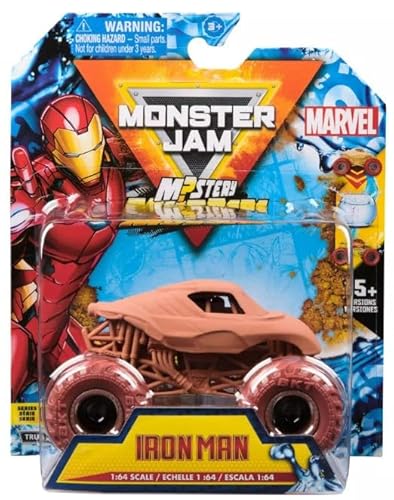 Monster Jam Marvel Series 1 Truck 2 Hero Die-Cast Monster Truck, Mystery Mudders Wash to Reveal, Maßstab 1:64 von Monster Jam