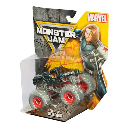 Monster Jam Marvel Winter Soldier Monster Truck - Maßstab 1:64 Die-Cast Vehicle, Serie 04 von Spin Master von Monster Jam