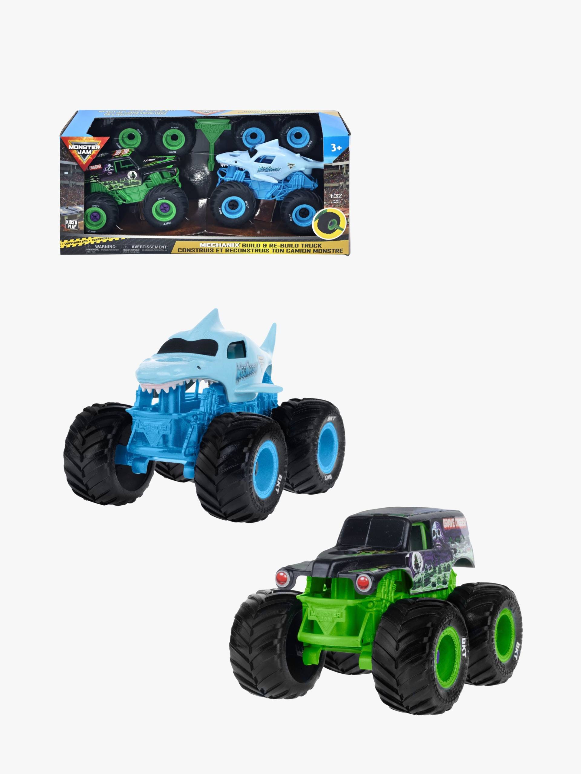 Monster Jam Mechanix Build N ReBuild Fahrzeuge 2er-Pack 1:32 Monster Jam Mechanix Build N ReBuild Fahrzeuge 2er-Pack 1:32 von Monster Jam