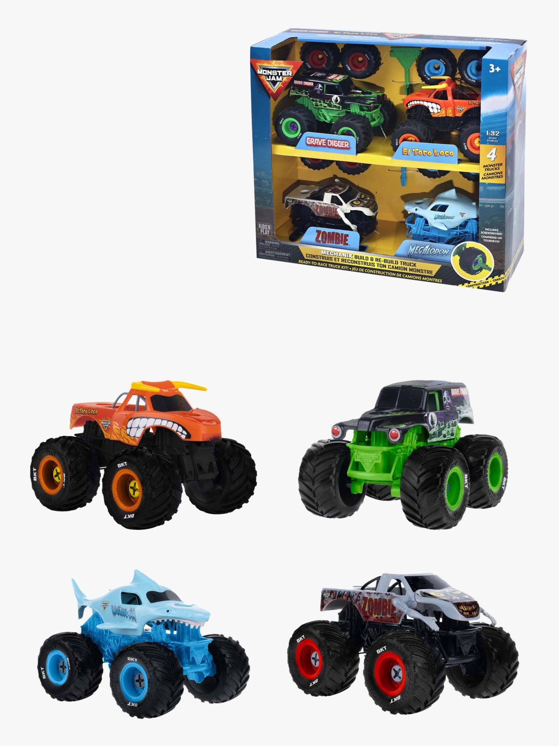 Monster Jam Mechanix Build N ReBuild Fahrzeuge 4er-Pack 1:32 Monster Jam Mechanix Build N ReBuild Fahrzeuge 4er-Pack 1:32 von Monster Jam