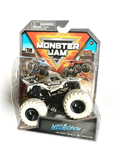Monster Jam Megalodon (Black & White), Maßstab 1:64, Serie 22 von Monster Jam