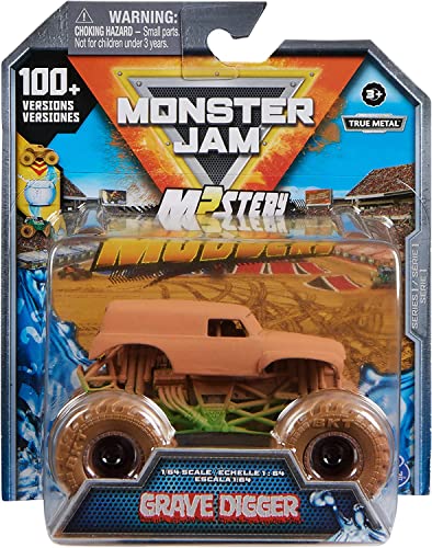 Monster Jam Mystery Mudders [Grave Digger] Druckguss LKW im Maßstab 1:64 von Monster Jam