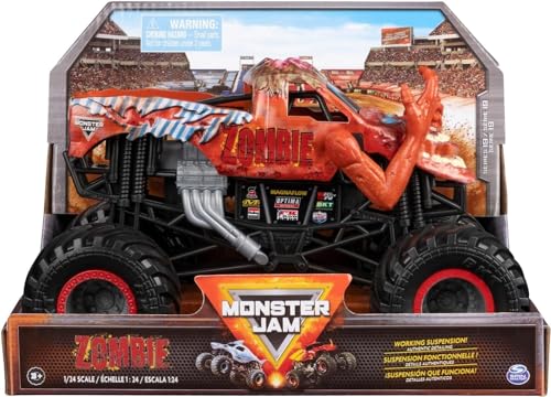 Monster Jam Offizieller 1:24 Diecast Monster Truck Serie 19 Red Zombie von Monster Jam