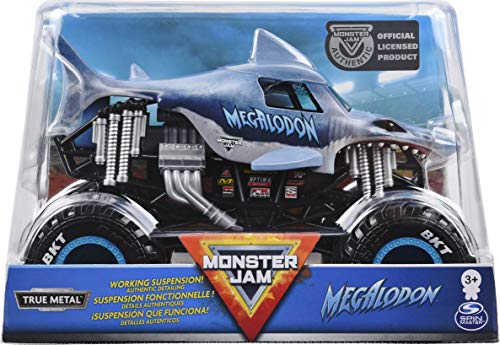 Monster Jam Offizieller Megalodon Monster Truck Druckguss-Fahrzeug im Maßstab 1:24 Monster Jam Offizieller Megalodon Monster Truck Druckguss-Fahrzeug im Maßstab 1:24 von Monster Jam
