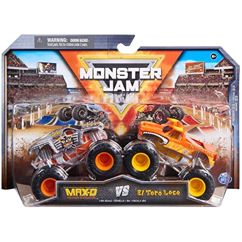 Monster Jam - Original Zweier-Pack mit Max-D und EL Toro Loco - authentischen Monster Trucks im Maßstab 1:64 von Monster Jam
