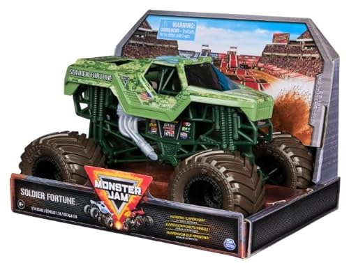 Monster Jam Series 23 Oversized Official Soldier Fortune Monster Truck, Collector Die-Cast Vehicle, 1:24 Scale, Kids Toys for Boys Ages 3 and up Monster Jam Series 23 Oversized Official Soldier Fortune Monster Truck, Collector Die-Cast Vehicle, 1:24 Scale, Kids Toys for Boys Ages 3 and up von Monster Jam