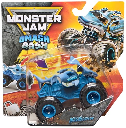 Monster Jam - Smash 'n Bash Monstertrucks (Maßstab 1:64) mit Crash-Funktion, verformen Sich beim Crash und können leicht Wieder repariert Werden, ab 4 Jahren, Zufallsauswahl (Sortierung) von Monster Jam