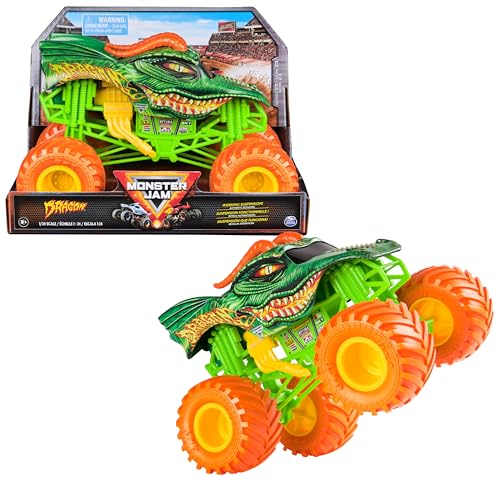 Monster Jam, Dragon Monster Truck, detailreiches Metall-Spritzguss-Fahrzeug zum Spielen und Sammeln im Maßstab 1:24, Spielzeug für Kinder ab 3 Jahren von Monster Jam