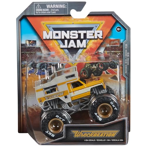 Monster Jam Wrackreation, Serie 33 - Monstertruck, 1:64 scale, 2.75 x 5.5 x 6.5 inches, Kind, Unisex Kinder von Monster Jam