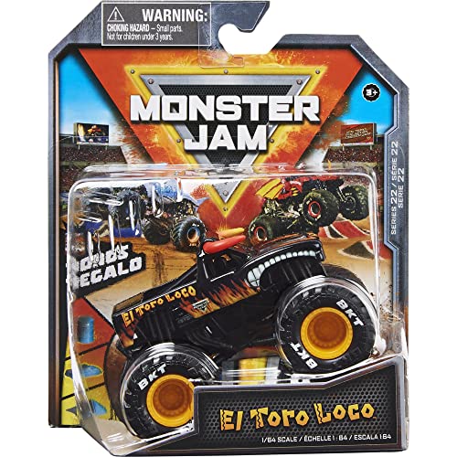 MonsterJam El Toro Loco Serie 22, Maßstab 1:64, Schwarz von Monster Jam