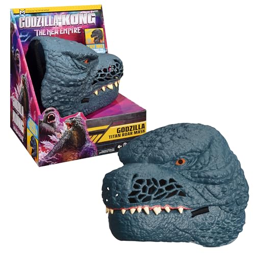 Giochi Preziosi Godzilla für Kong Das neue Reich Godzilla Maske Role Play Interaktive Maske mit realistischen Details und Klängen des Charakters, für Kinder ab 4 Jahren von MonsterVerse