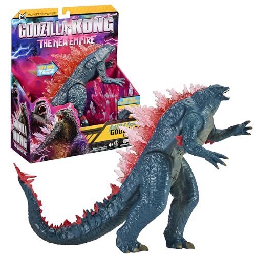 MONSTERVERSE - Godzilla x Kong, Actionfigur, 18 cm, mit Geräuschen und Kieferbewegung, Godzilla, für Kinder ab 4 Jahren, MN3051 von MonsterVerse