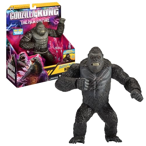 MONSTERVERSE - Godzilla x Kong, 18 cm große bewegliche Figur, mit Geräuschen mit Geräuschen und Kieferbewegung, Kong, für Kinder ab 4 Jahren, MN3053 von MonsterVerse