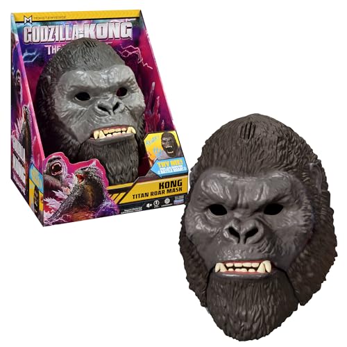 MONSTERVERSE - Godzilla x Kong, Maske mit elektronischen Geräuschen, die durch die Bewegung des Kiefers aktiviert werden, Kong, für Kinder ab 4 Jahren, MN3062 von MonsterVerse