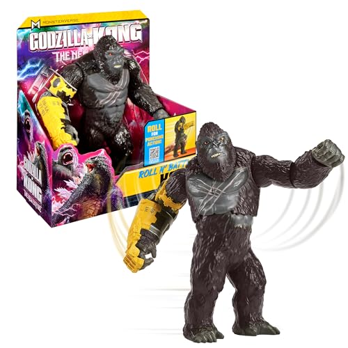 MonsterVerse - Godzilla x Kong, Riesenfigur, bewegliche 28 cm, mit Geräuschen und Angriffsfunktion, Modell Kong, für Kinder ab 4 Jahren, MN3201 von MonsterVerse