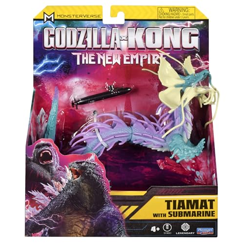 MonsterVerse Godzilla x Kong: The New Empire, 6-Inch Tiamat Action Figure Toy, Iconic Collectable Movie Character, Includes 2.5-Inch Submarine Accessory, Suitable for Ages 4 Years+ MonsterVerse Godzilla x Kong: The New Empire, 6-Inch Tiamat Action Figure Toy, Iconic Collectable Movie Character, Includes 2.5-Inch Submarine Accessory, Suitable for Ages 4 Years+ von MonsterVerse
