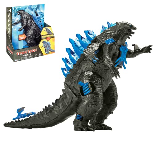 MonsterVerse Godzilla vs. Kong Transforming Titan Tech Godzilla Sammlerstück 8 Zoll hochdetaillierte und modelliert-artikulierte Actionfigur, geeignet für Kinder ab 4 Jahren+ von MonsterVerse