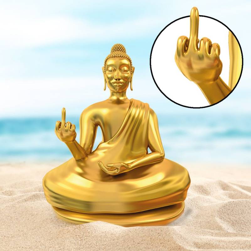 Am Arsch vorbei - Buddha Statue von Monsterzeug
