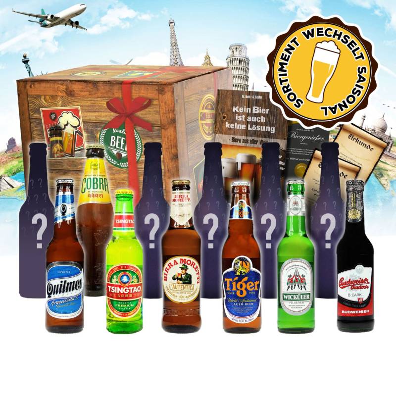 Bier Weltreise XL - 12er Geschenkbox von Monsterzeug