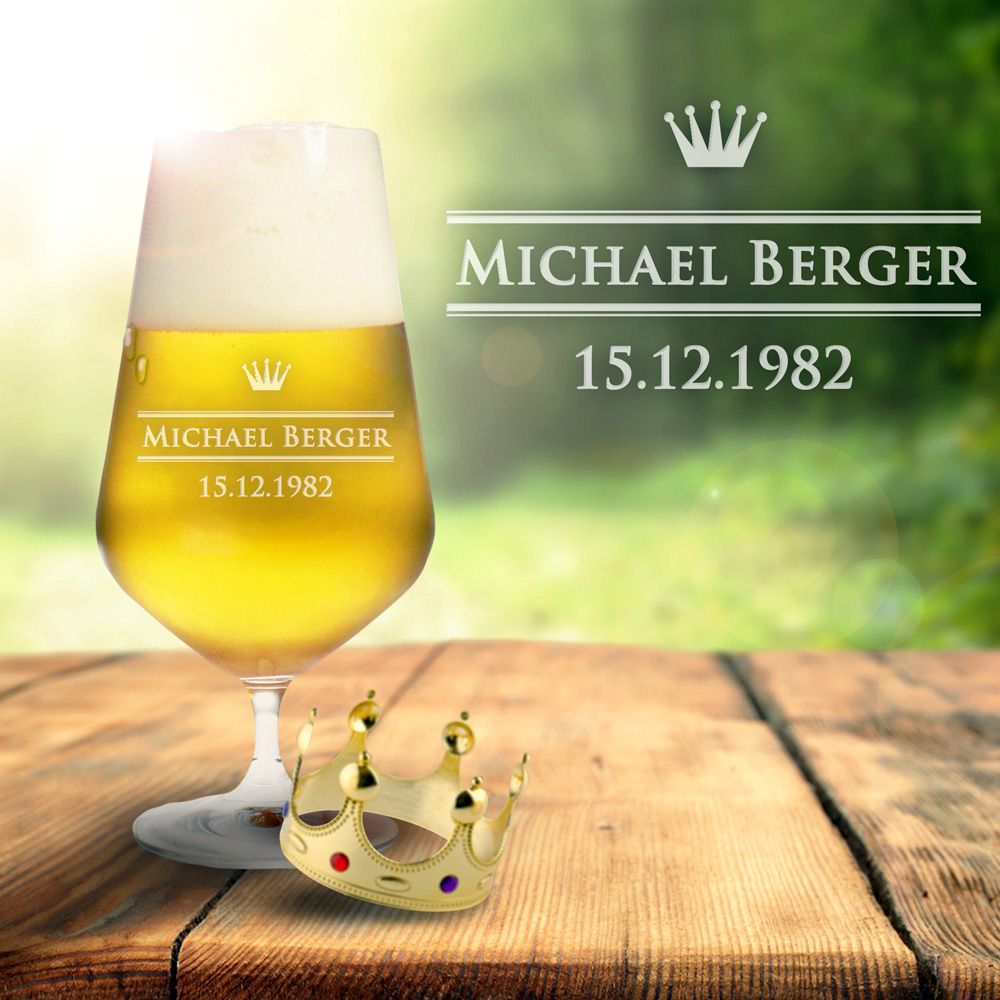 Bierglas mit Gravur - Royal Bierglas mit Gravur - Royal von Monsterzeug
