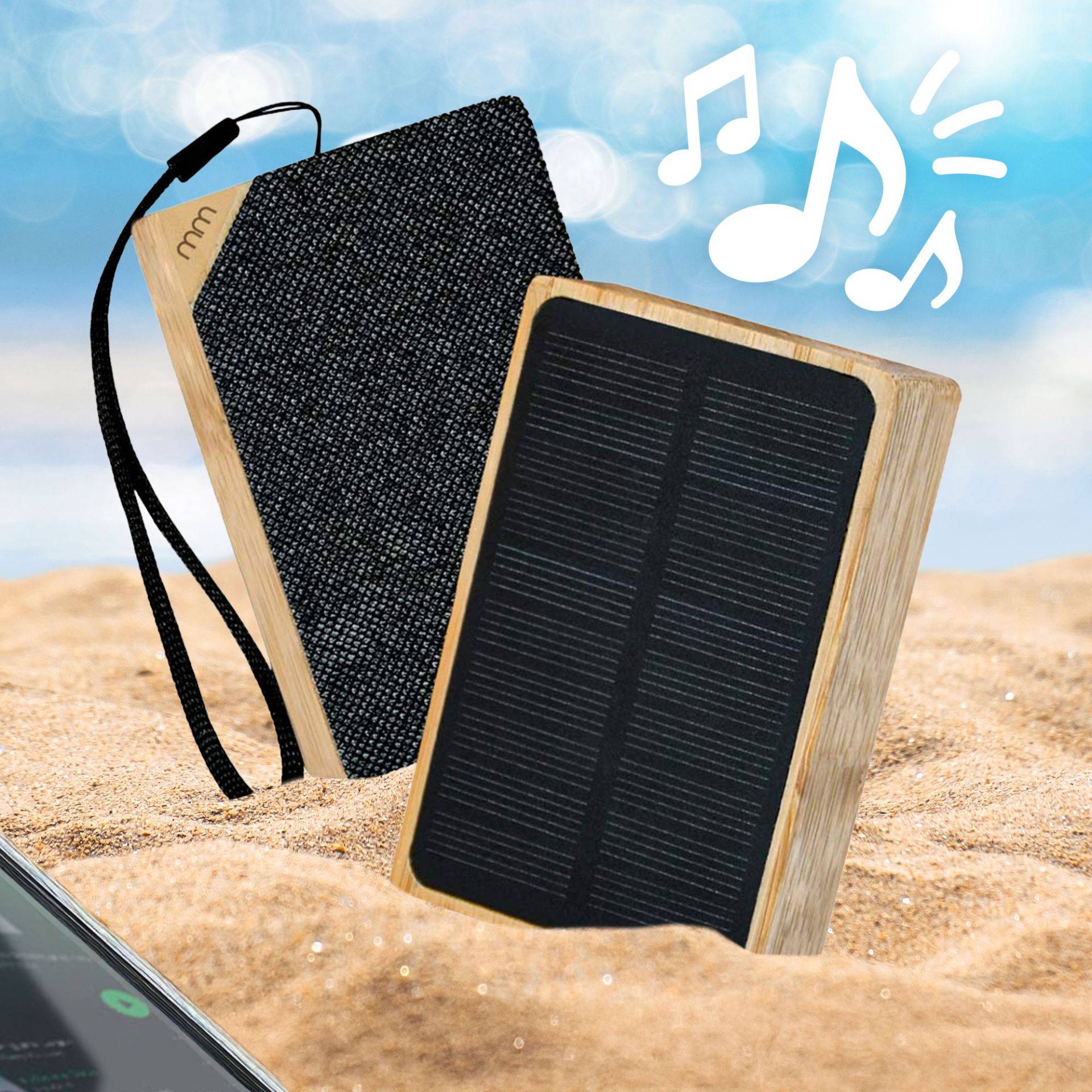 Bluetooth Lautsprecher mit Solarbetrieb Bluetooth Lautsprecher mit Solarbetrieb von Monsterzeug