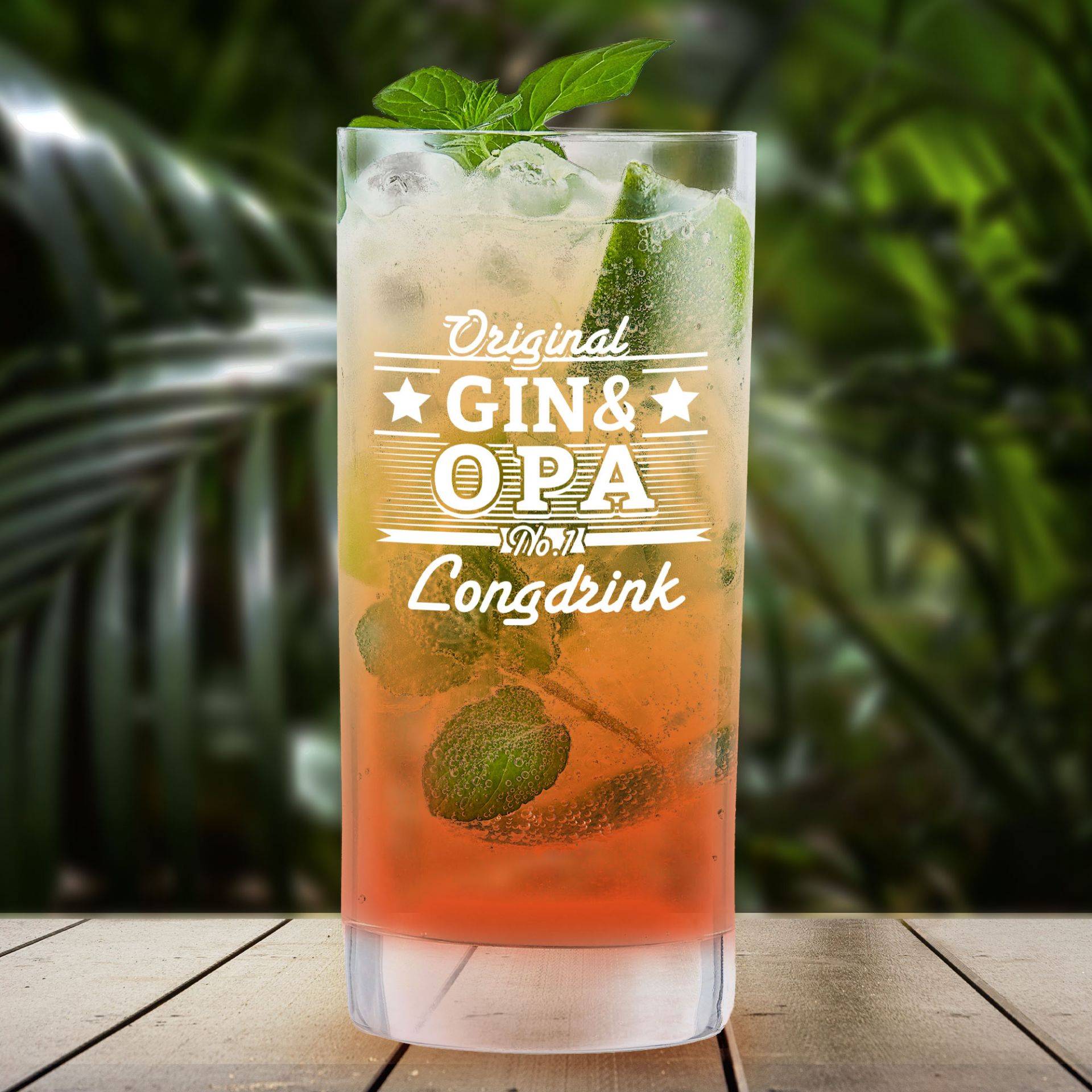 Cocktailglas mit Gravur für Opa - Gin Cocktailglas mit Gravur für Opa - Gin von Monsterzeug