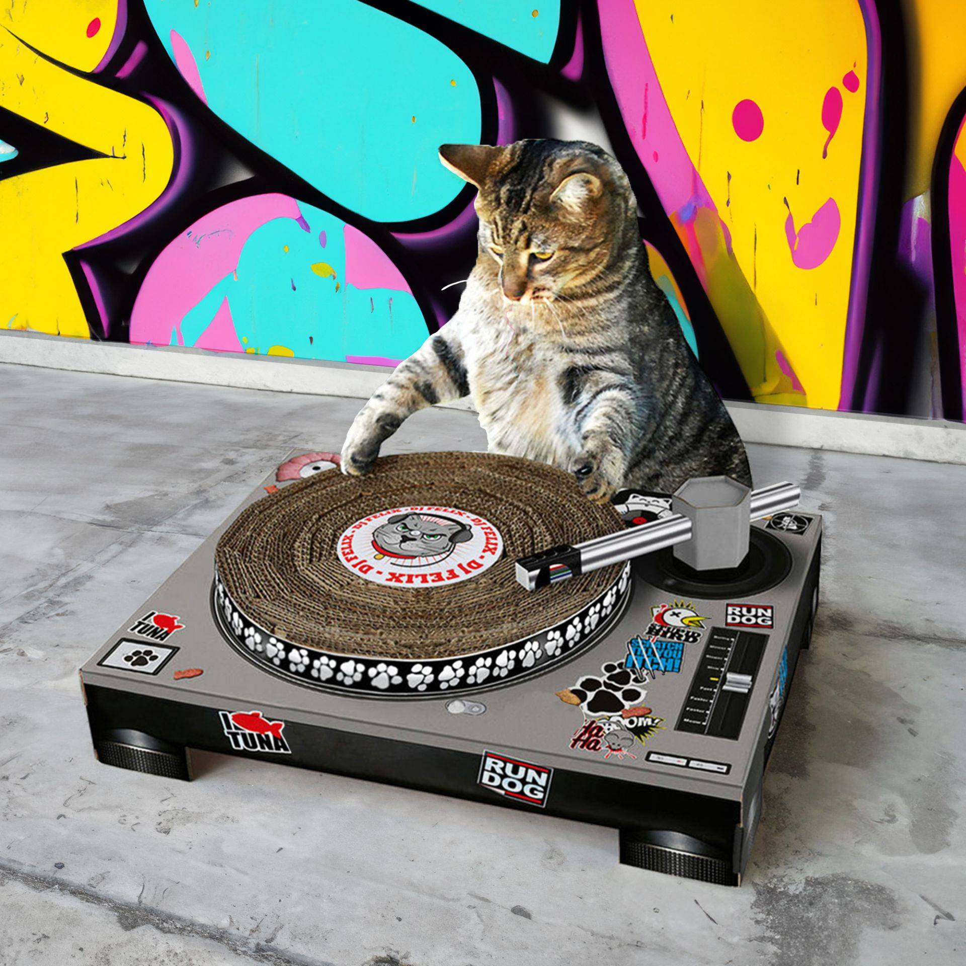 DIY Katzen Kratzbaum - DJ Pult "Cat Scratch" DIY Katzen Kratzbaum - DJ Pult "Cat Scratch" von Monsterzeug